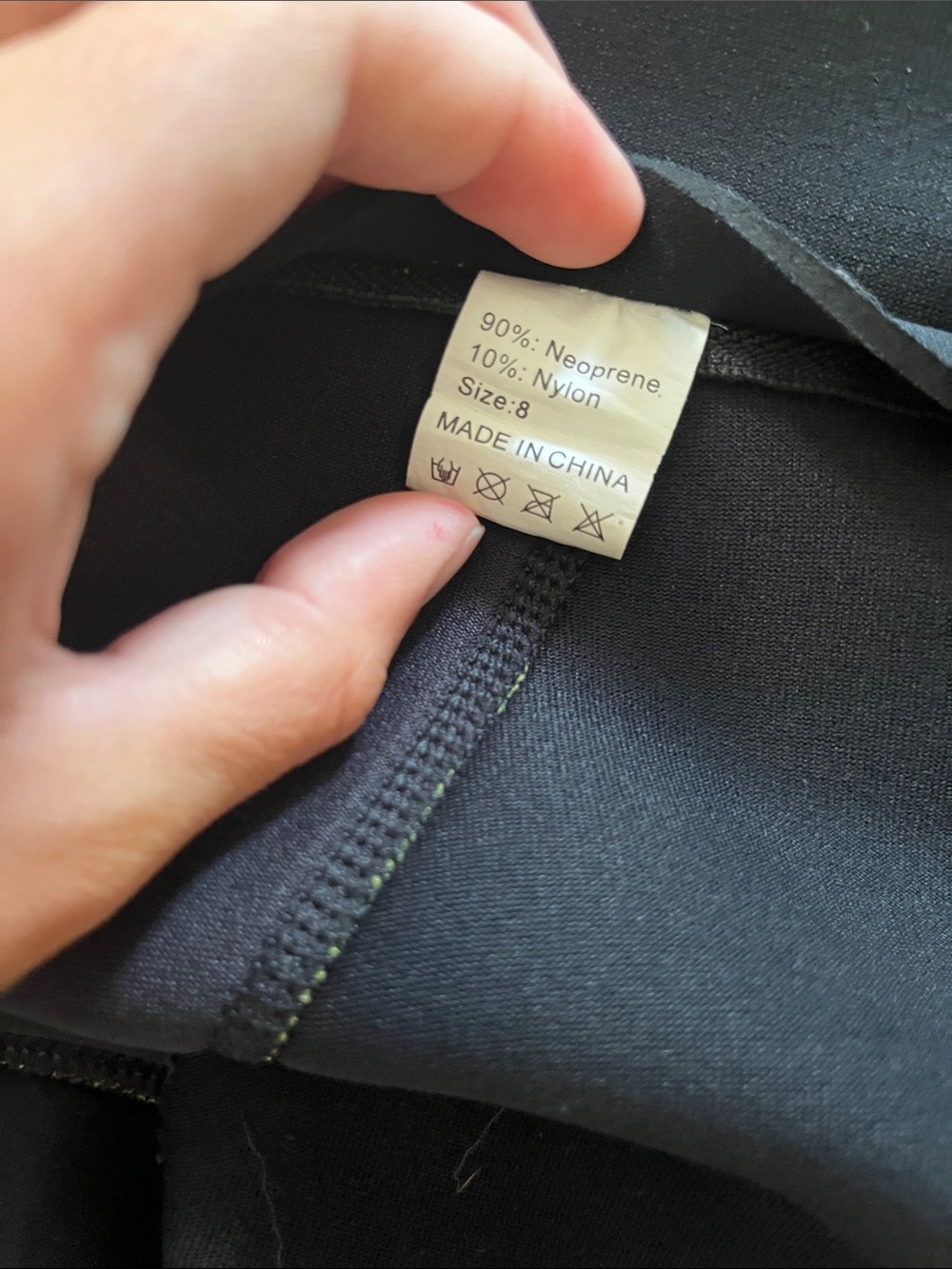 Kids Neon Yellow and Black Swim Jacket - Unbranded - Picture 2 of 3